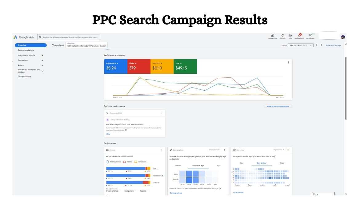 PPC Search Campaign Performance