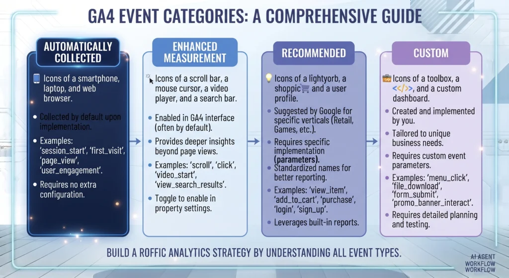 GA4 event categories