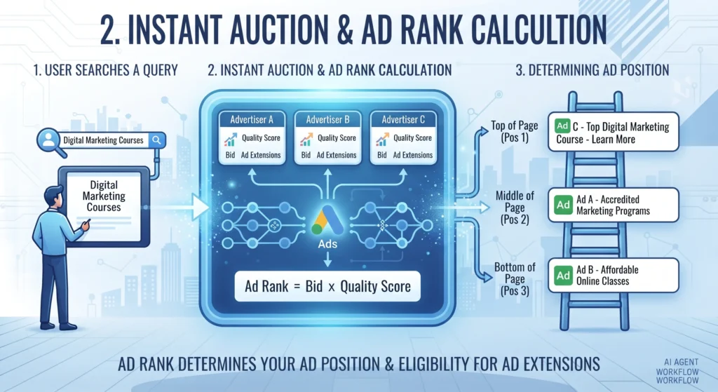 Google Ads auction process