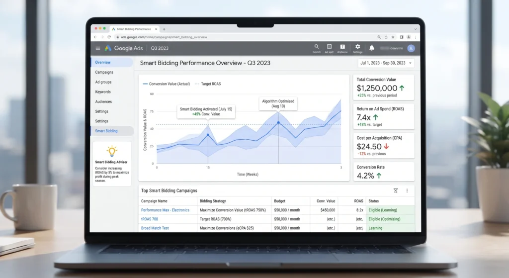 Google Ads dashboard