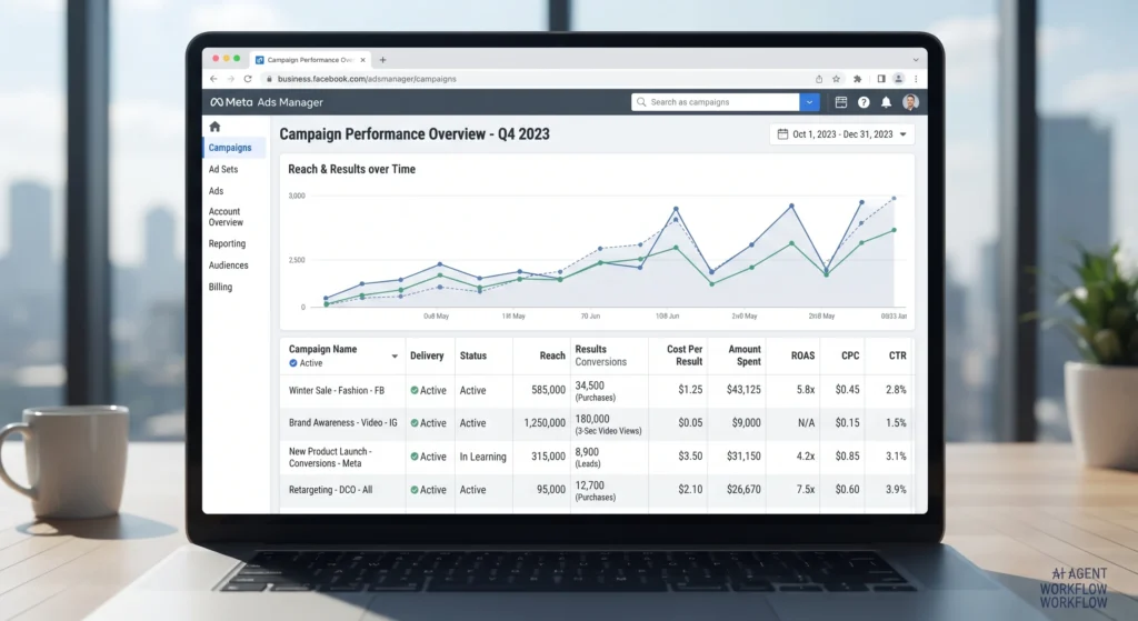 Meta Ads Manager campaign